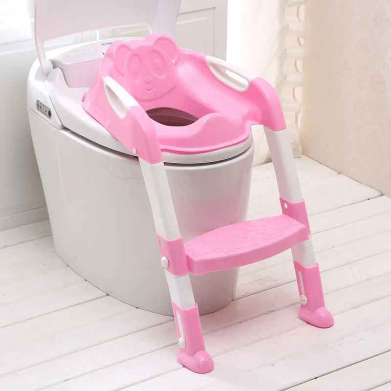 Potty Training Seat for Children With Adjustable Ladder