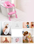 Potty Training Seat for Children With Adjustable Ladder