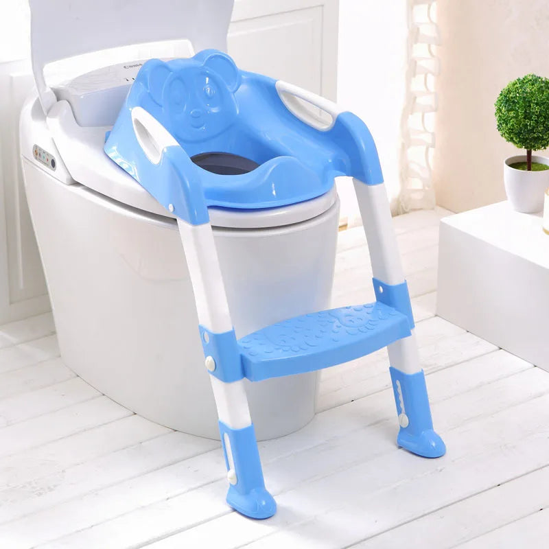 Potty Training Seat for Children With Adjustable Ladder