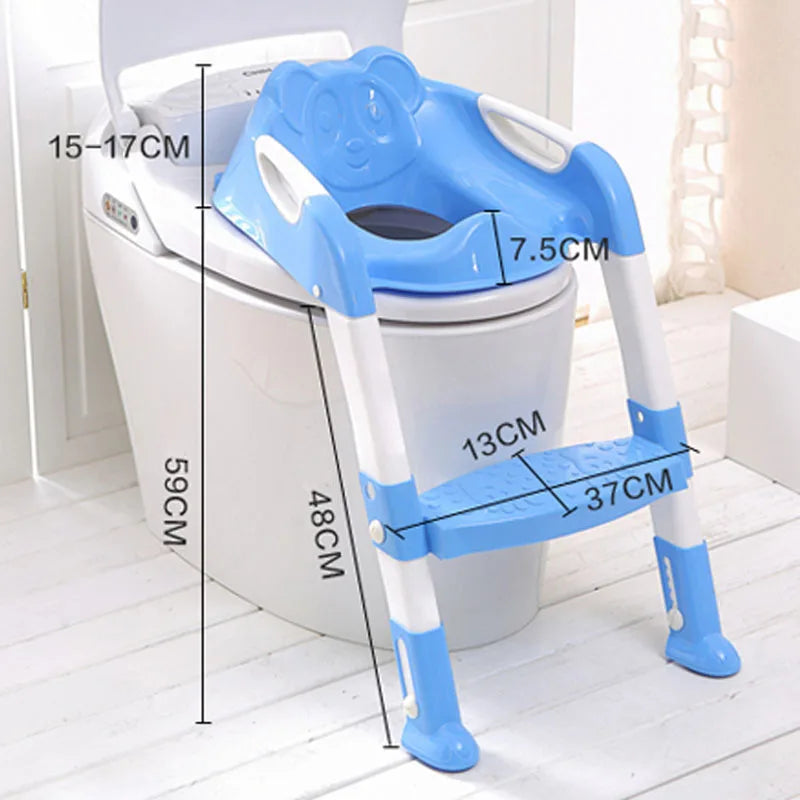 Potty Training Seat for Children With Adjustable Ladder