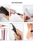 Electric Pedicure Tool Set for Feet Clean Care Foot Grinder Sandpaper Cuticle Grinder