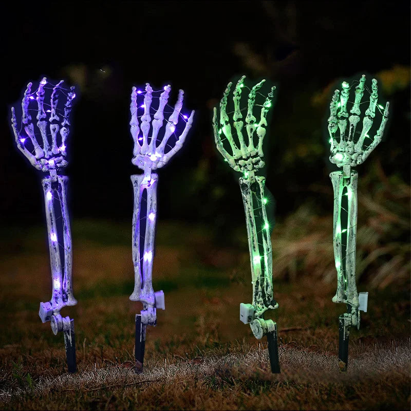 Skeleton LED Ghost Hand for Halloween Garden Decoration