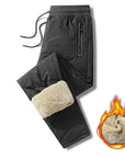 Waterproof Winter Fleece  Warm Pants Men Lamb Wool