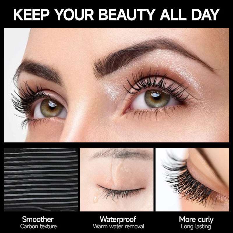 5D Silk Fiber Mascara Black Mascara Waterproof Rimel 3D Mascara Eyelash Extension Thick Lengthening Eye Lashes Cosmetic