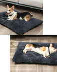 Large Dog Bed Washable Plush Pet Bed Anti Anxiety Warm Dog Cushion Sleeping Mat Comfoetable Pet Mats for Small Medium Large Dogs