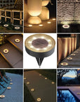 Waterproof LED Outdoor Solar Power Ground Lighting - Garden Decoration Lamp