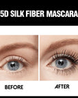 Silk Fiber Black Mascara plus Waterproof - Eyelash Extension Thick Lengthening Eye Lashes Cosmetic