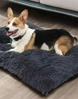 Large Dog Bed Washable Plush Pet Bed Anti Anxiety Warm Dog Cushion Sleeping Mat Comfoetable Pet Mats for Small Medium Large Dogs