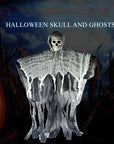 Halloween Party Hanging Ghost Skull Skeleton Gauze Haunted Home Party