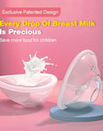 Silicone Breast Milk Collector Wearable Shell Prevent Milk Leakage Nipple Protector (BPA Free)