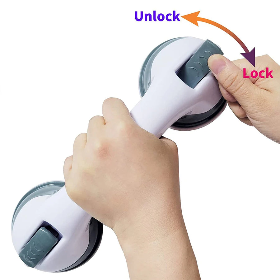 Safety Helping Hand  Handle Grab Bars Ultra Grip Dual Locking Safety Suction Cups Helping Handle Anti Slip Support