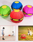 Flying Saucer Ball Dog Toy with LED Light