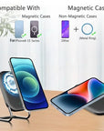 Magnetic Wireless Charger Stand Pad 30W  Fast Charging Station Holder