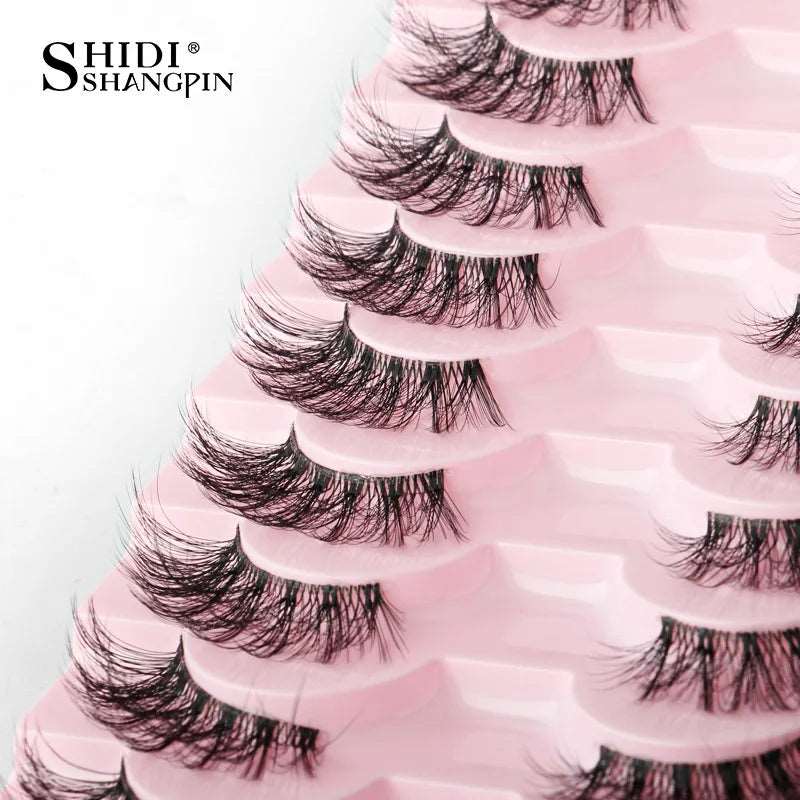 Half Fake Eyelashes 5/10 Half Lashes Soft Natural Cat Eye Lashes Makeup Tool Extension Fluffy Faux Cils maquiagem Half Lashes