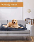 Large Dog Bed Washable Plush Pet Bed Anti Anxiety Warm Dog Cushion Sleeping Mat Comfoetable Pet Mats for Small Medium Large Dogs