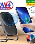 Magnetic Wireless Charger Stand Pad 30W  Fast Charging Station Holder