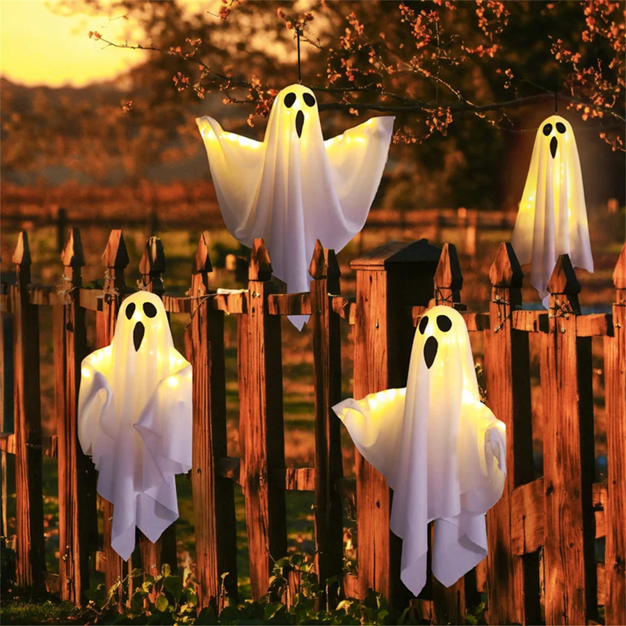 Halloween LED Glow Ghost Lights for Home Indoor Outdoor