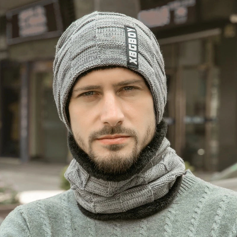 Comfortable Winter Pullover Hat/Scarf  for Men