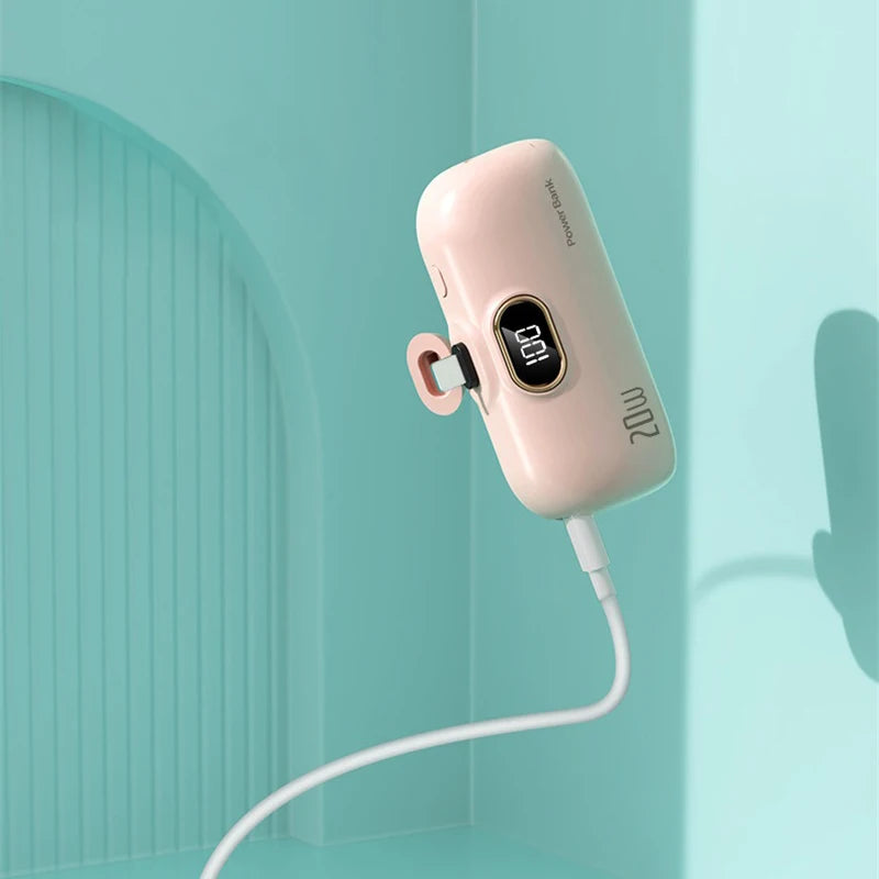 Mini Wireless Power Bank Capsule - Fast Charging Mobile Power Supply For Type-c iPhone