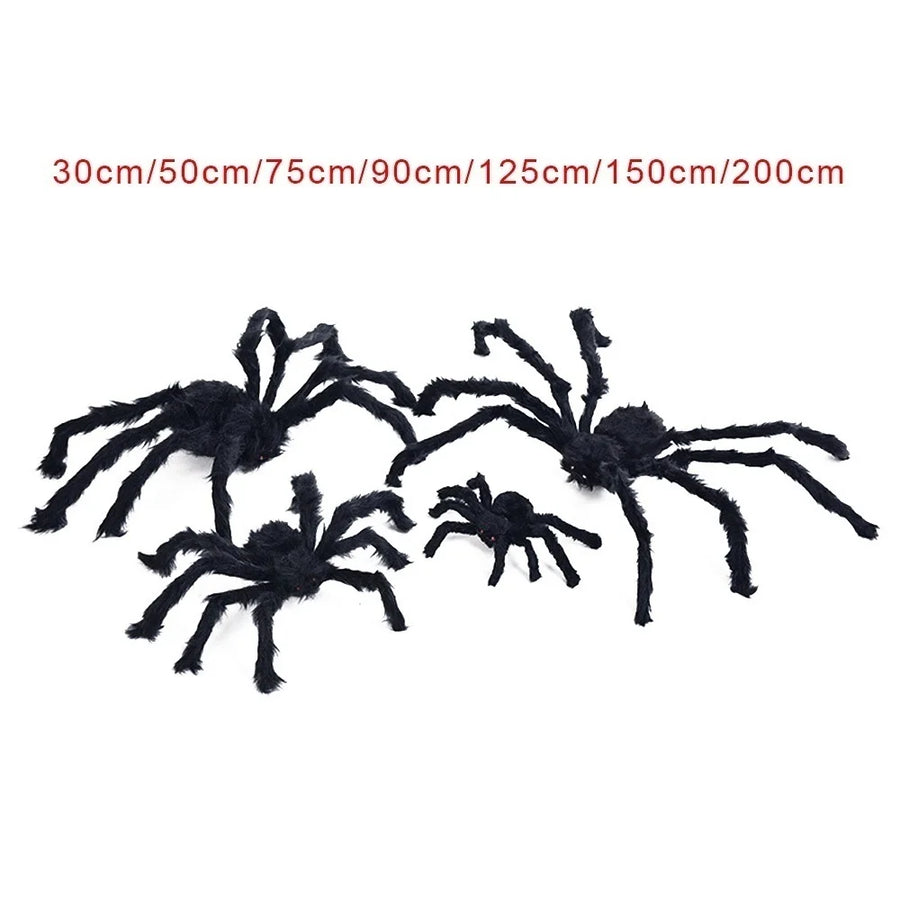 Giant Spider + Huge Spider Web Halloween Decoration Haunted Indoor Outdoor Spooky