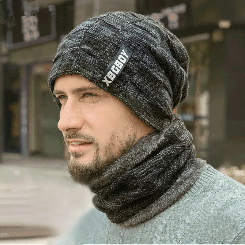 Comfortable Winter Pullover Hat/Scarf  for Men