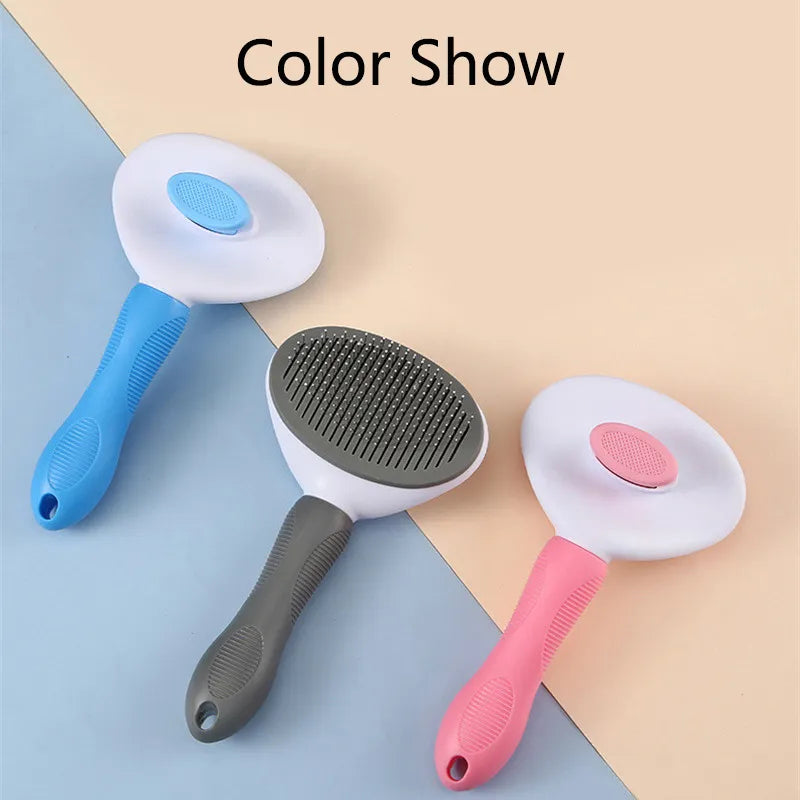 Pet Hair Remover Dog Brush Cat Comb Animal Grooming Tools Dogs Accessories Cat Supplies Stainless Steel Beauty Massage Comb