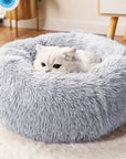 Super Cat Bed Warm Sleeping Cat Nest Soft Long Plush Best Pet Dog Bed for Dogs Basket Cushion Cat Bed Cat Mat Animals Sleeping