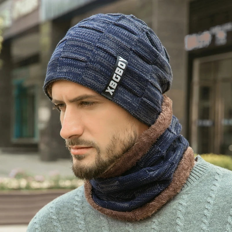 Comfortable Winter Pullover Hat/Scarf  for Men