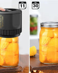 Electric Mason Jar Vacuum Sealer Kit - Suitable for Regular & Wide Mouth Cordless Vacuum Sealer Kit