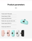 Mini Wireless Power Bank Capsule - Fast Charging Mobile Power Supply For Type-c iPhone