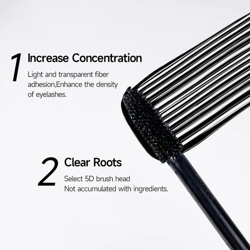 Silk Fiber Black Mascara plus Waterproof - Eyelash Extension Thick Lengthening Eye Lashes Cosmetic