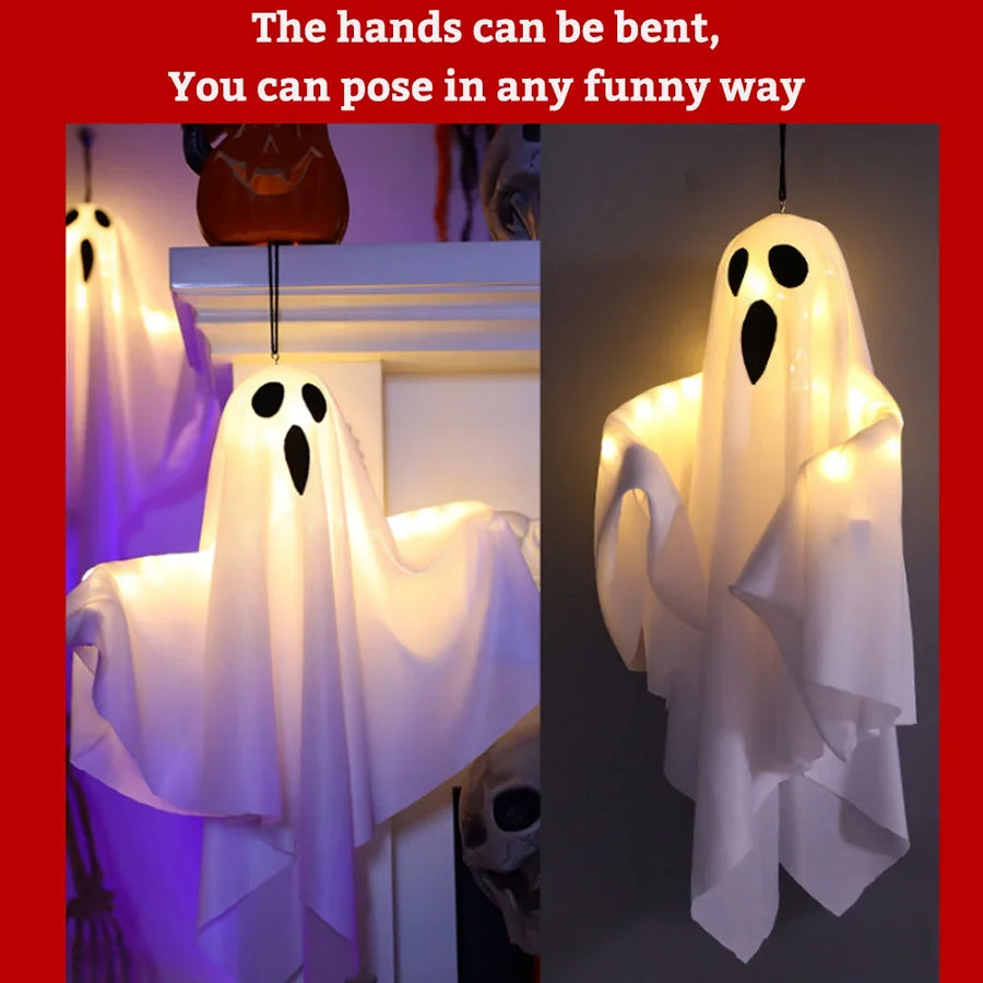 Halloween LED Glow Ghost Lights for Home Indoor Outdoor