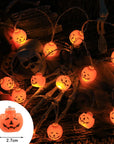 Halloween Decoration Led Light String Pumpkin Skull Head Eyeball Shaped Lamp