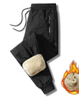 Waterproof Winter Fleece  Warm Pants Men Lamb Wool