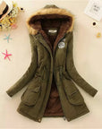 Fleece Puffer Jacket Winter Coat for Women