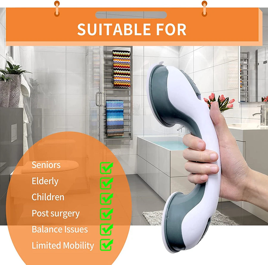 Safety Helping Hand  Handle Grab Bars Ultra Grip Dual Locking Safety Suction Cups Helping Handle Anti Slip Support