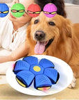 Dog Toys Flying UFO Saucer Ball Interactive