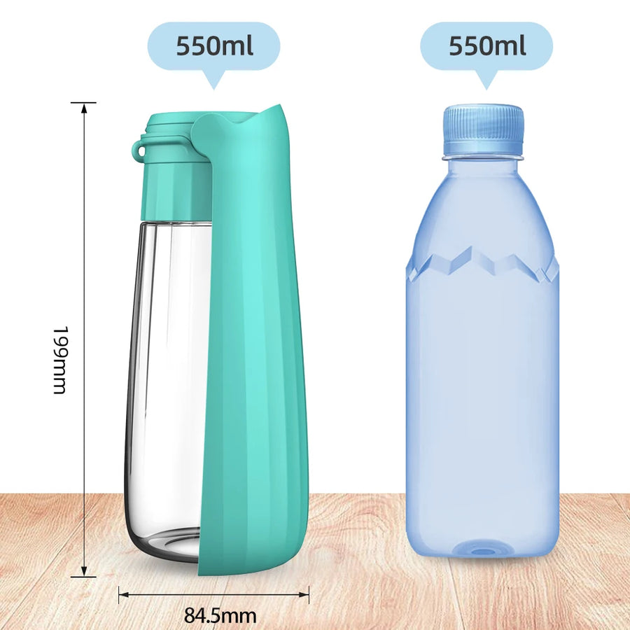 Foldable Portable Water Bottle Dispenser For Small or Large Dogs