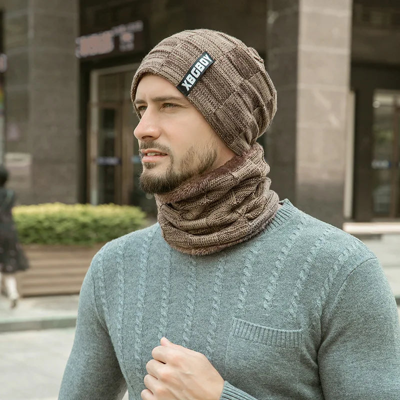 Comfortable Winter Pullover Hat/Scarf  for Men