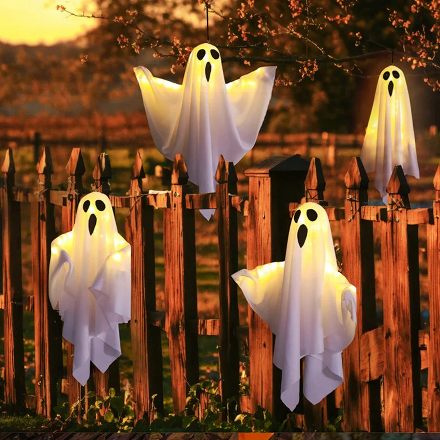 Halloween LED Glow Ghost Lights for Home Indoor Outdoor