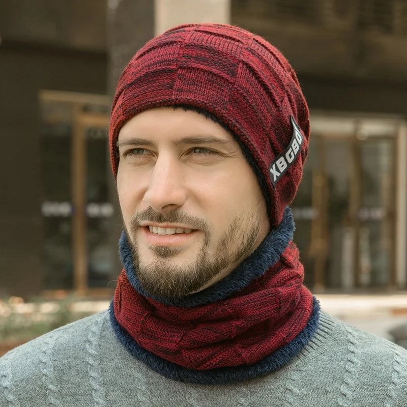 Comfortable Winter Pullover Hat/Scarf  for Men