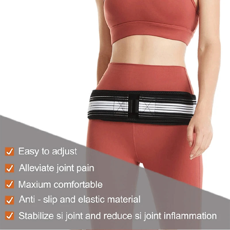 Sacroiliac SI Joint Hip Belt Lower Back Support-Hip Braces for Hip Pain Pelvic Support Belt Sciatica Pelvis Lumbar