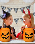 LED Light Halloween Trick or Treat Bucket Pumpkin Candy Bags