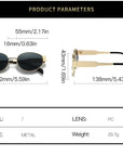 Luxury Brand Designer Metal Frame Sun Glasses Classic  (Unisex)