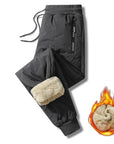 Waterproof Winter Fleece  Warm Pants Men Lamb Wool