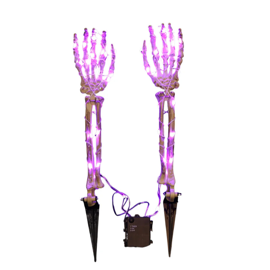 Skeleton LED Ghost Hand for Halloween Garden Decoration