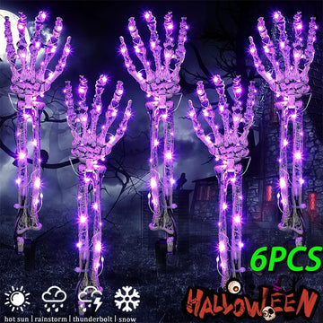 Skeleton LED Ghost Hand for Halloween Garden Decoration