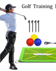 Golf Training Mat for Swing Detection Batting Path for Indoor Outdoor