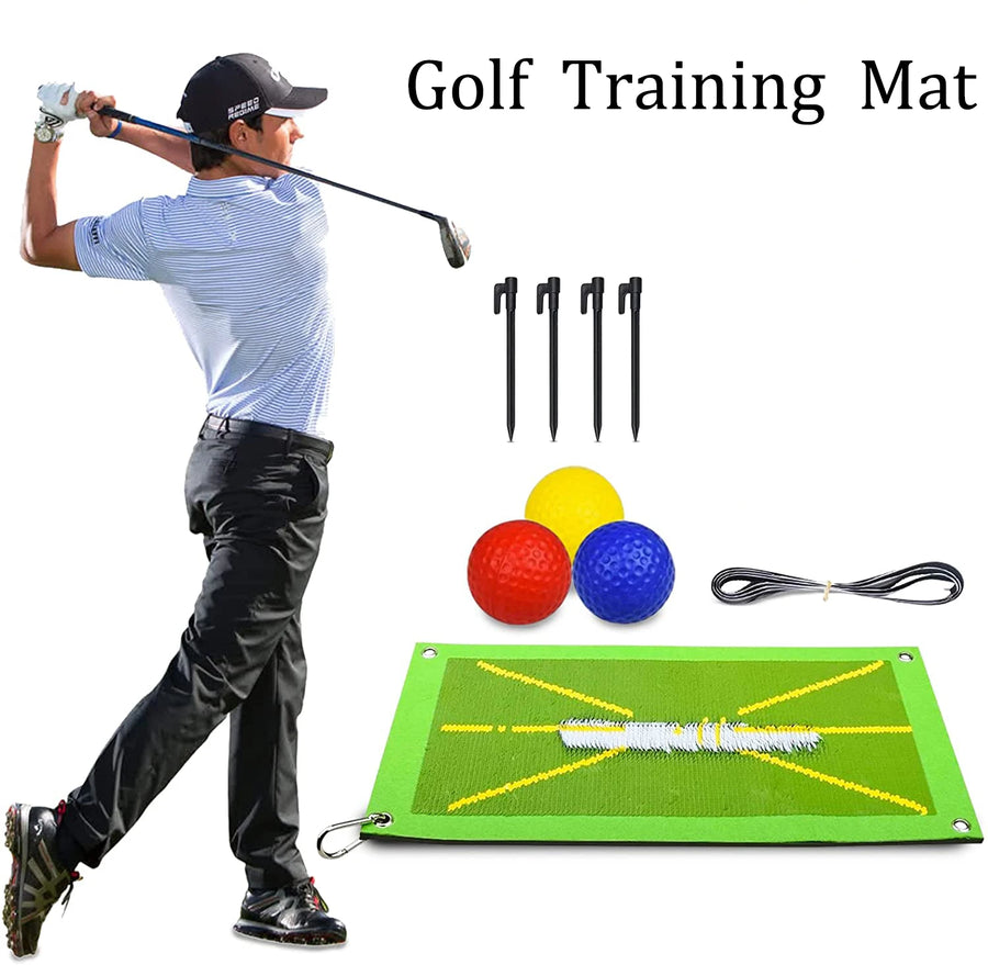 Golf Training Mat for Swing Detection Batting Path for Indoor Outdoor