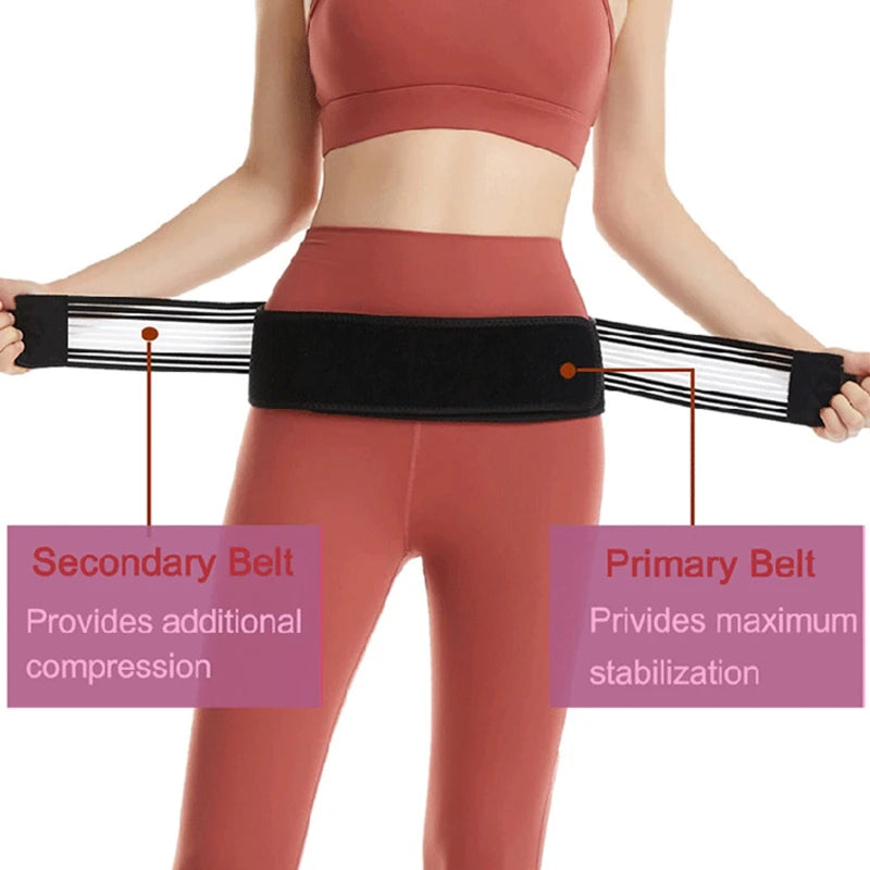 Sacroiliac SI Joint Hip Belt Lower Back Support-Hip Braces for Hip Pain Pelvic Support Belt Sciatica Pelvis Lumbar